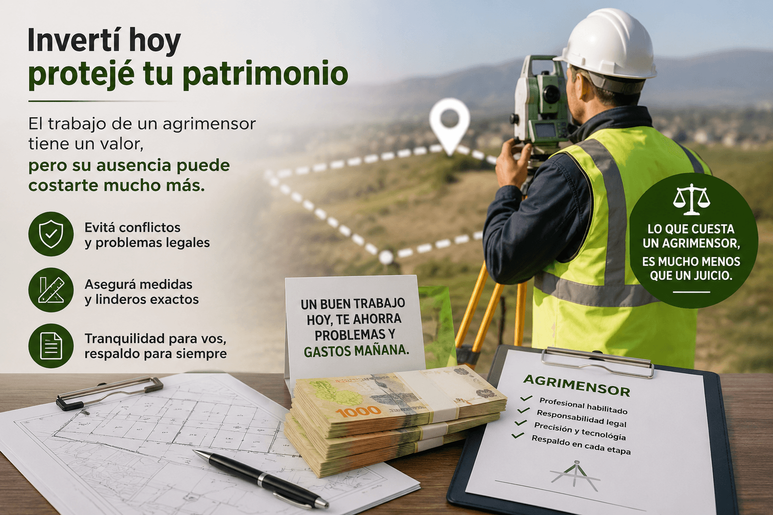 ¿Cuánto cuesta un agrimensor en Argentina?