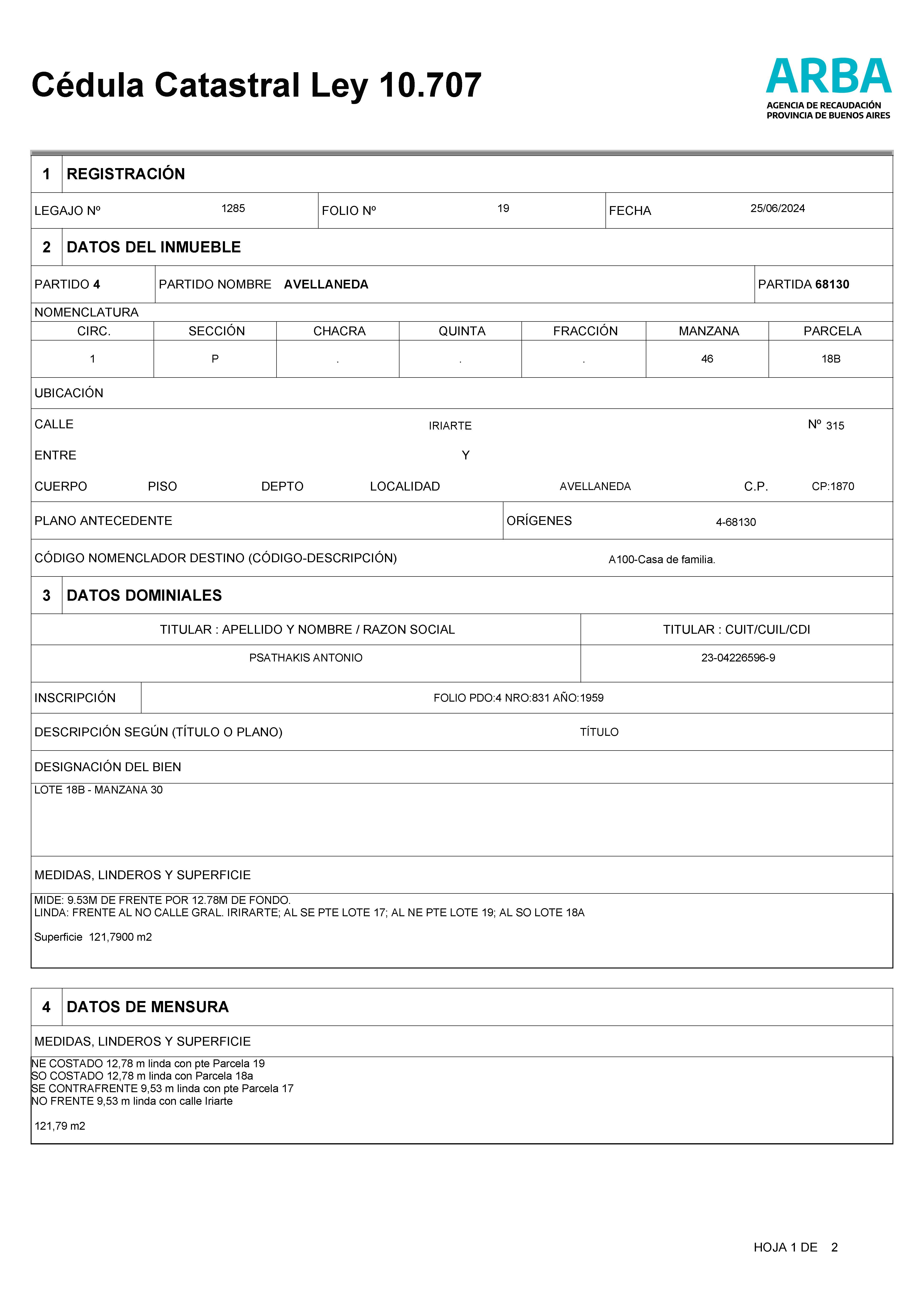 Estados Parcelarios 1